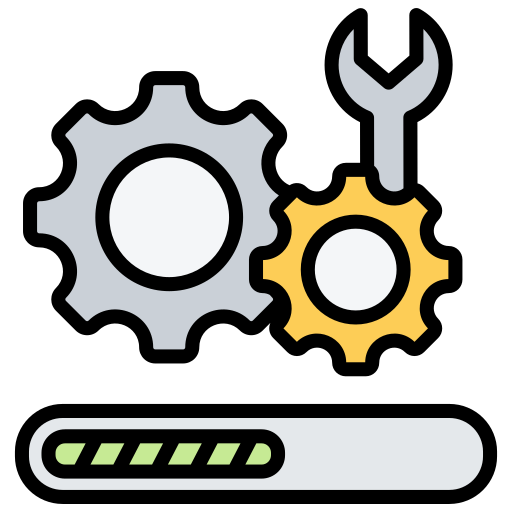 Stylized Industrial Power Grid visualization